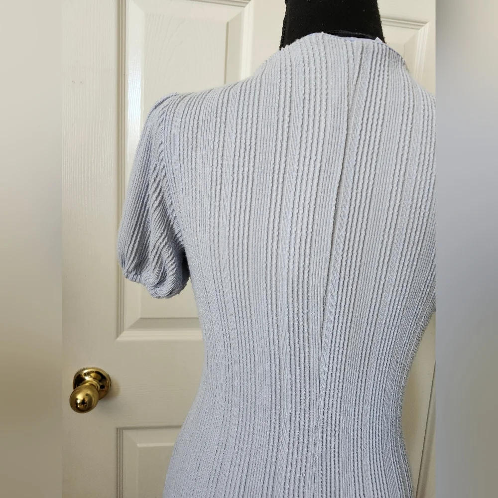 Lost + Wonder Light Blue Midi Dress with Ruffle Hem